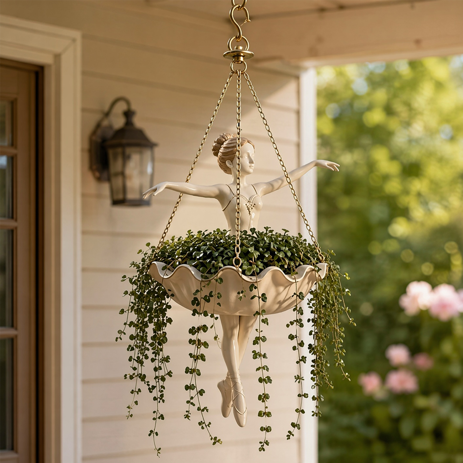 Spider Plant Hanging - Ballet Dancer Resin Flower Holders with
