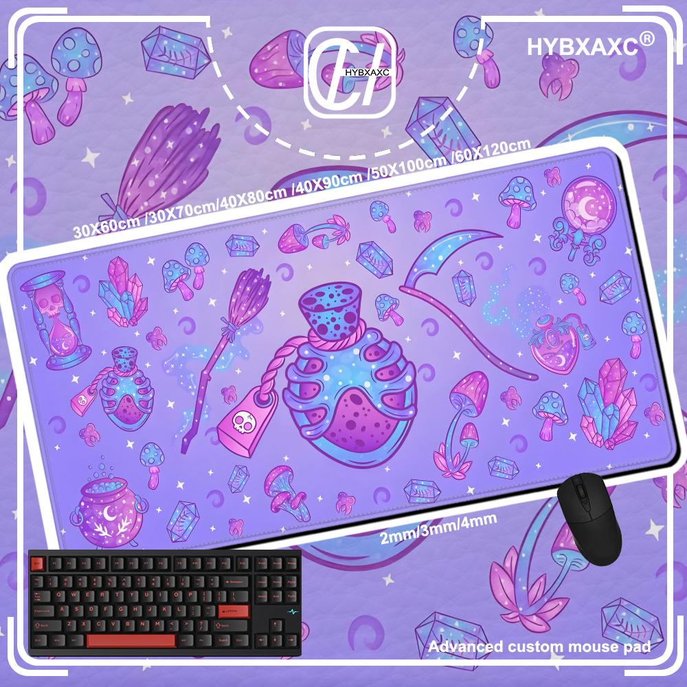 Tradescantia Purple - Cute Kawaii Goth Mouse Pad XL