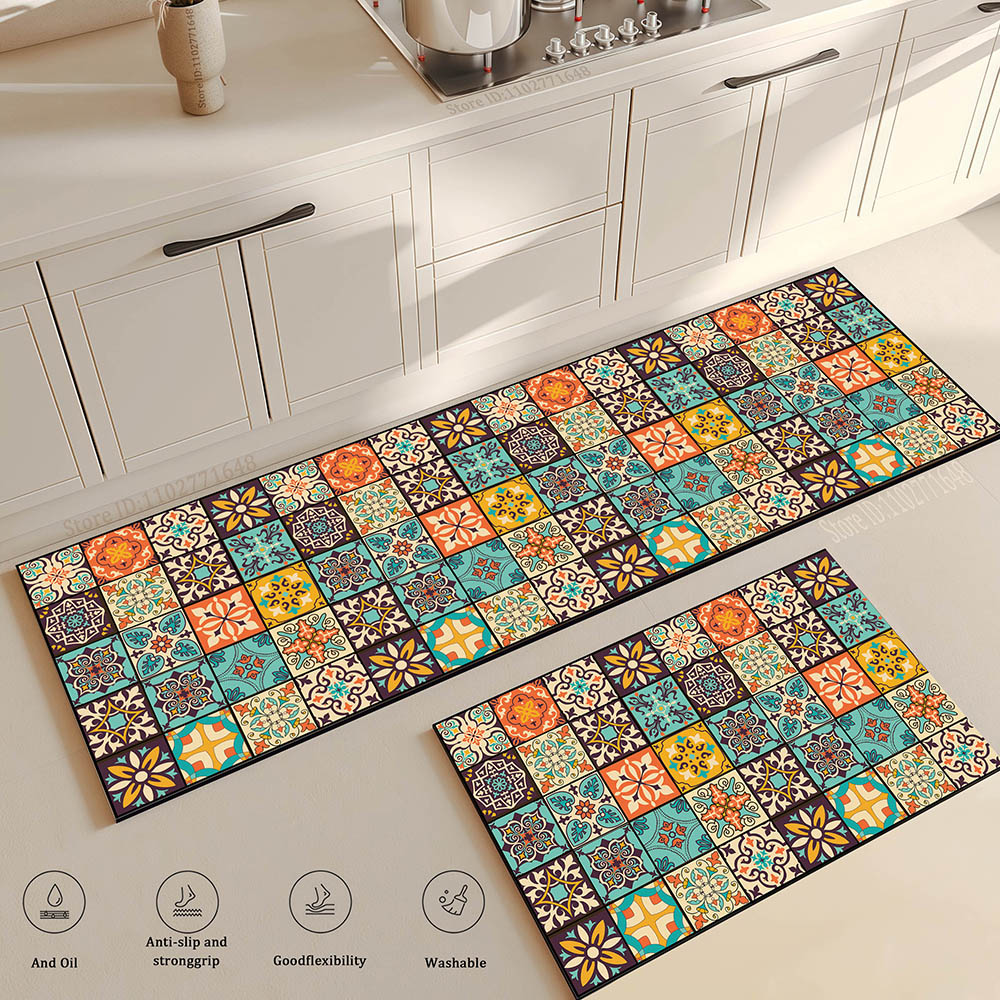 Flower Long Large Kitchen Mat  – обзор и цена Maranta Prayer Plant