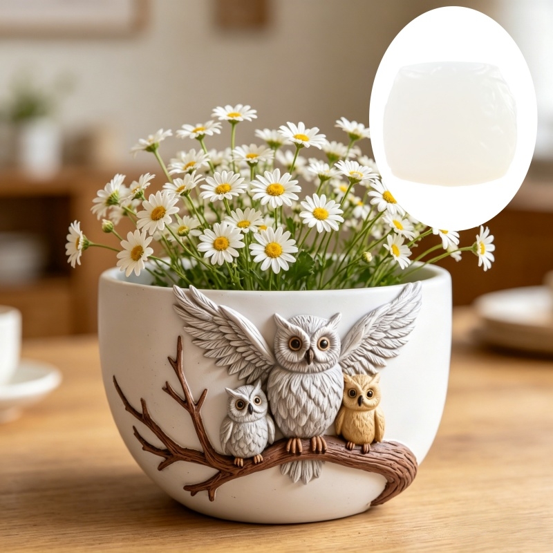 The owl standing on the branch – обзор и цена Echeveria Succulent