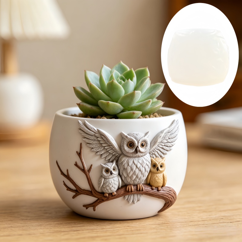 The owl standing on the branch – обзор и цена Echeveria Succulent