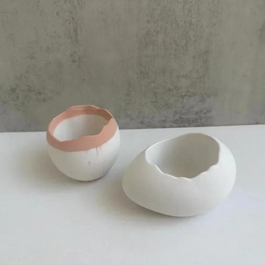 Plaster Handmade Mold Egg-shap – обзор и цена Echeveria Succulent