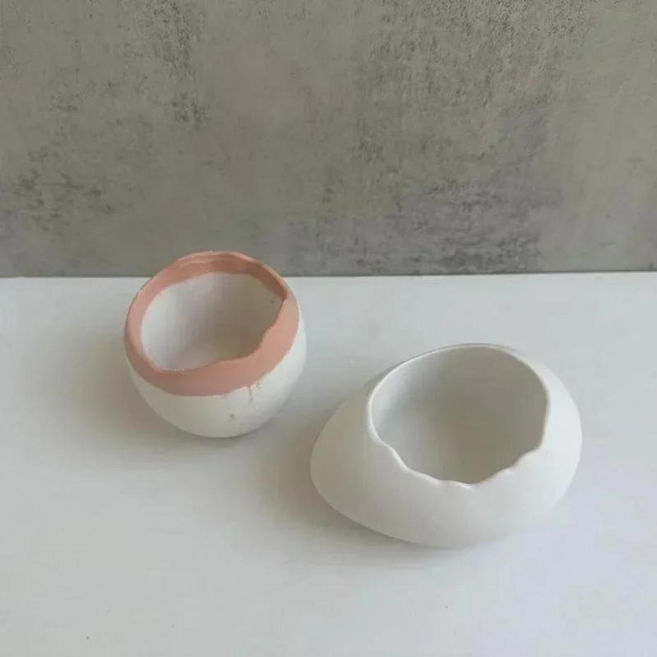Plaster Handmade Mold Egg-shap – обзор и цена Echeveria Succulent