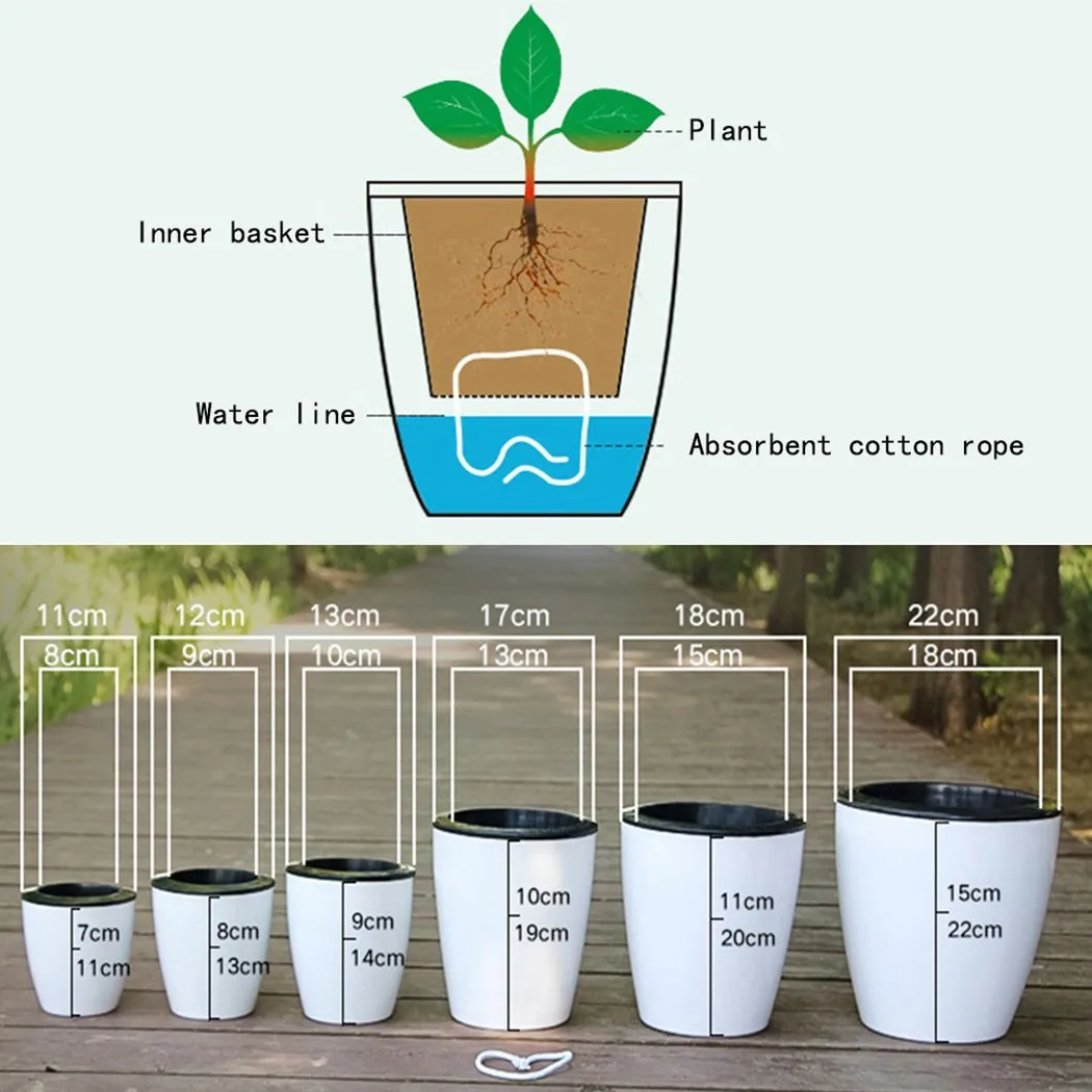 Lazy Flower Pot Self-Watering  – обзор и цена Aloe Vera Pot