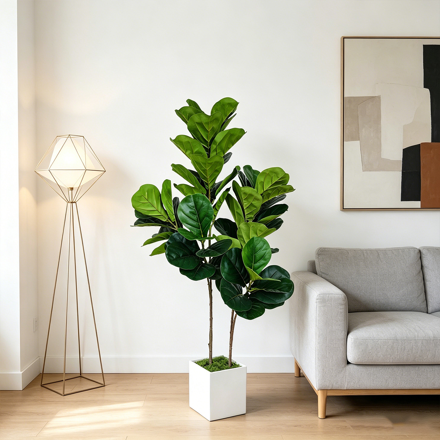 130cm/4.3ft Artificial Ficus L – обзор и цена Ficus Lyrata Tree