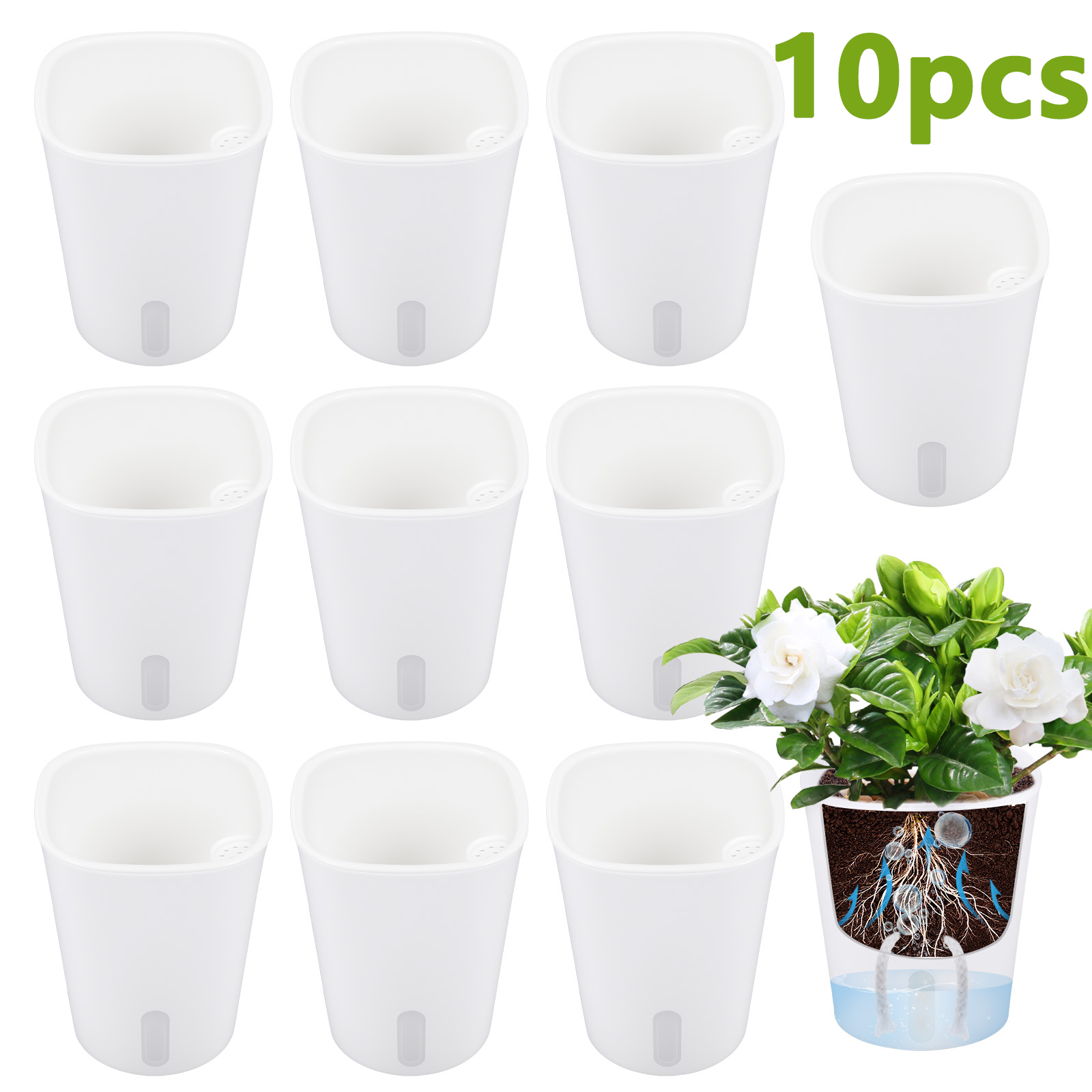 10Pcs Self Watering Plastic Fl – обзор и цена Aloe Vera Pot