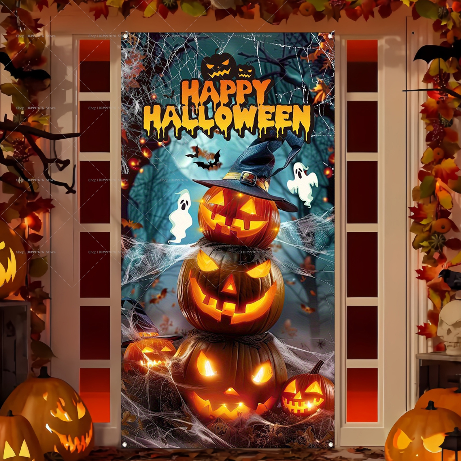 Happy Halloween Door Banner Ev – обзор и цена Spider Plant Hanging