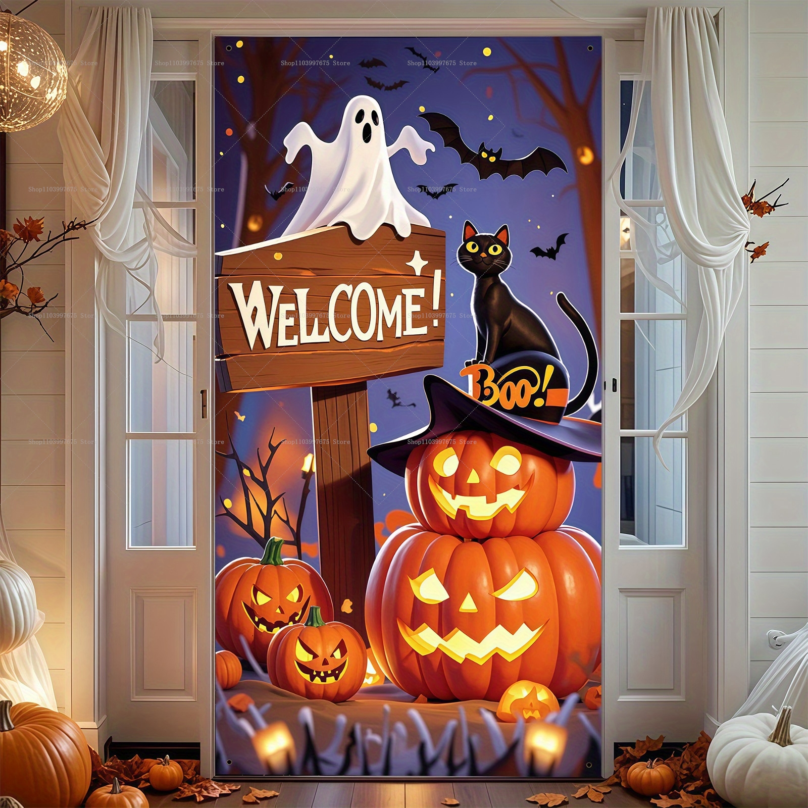 Happy Halloween Door Banner Ev – обзор и цена Spider Plant Hanging
