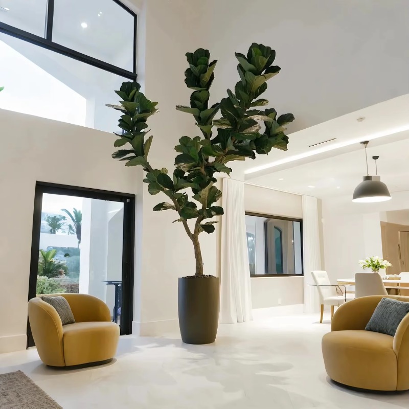 Artificial Plants Indoor Potte – обзор и цена Ficus Lyrata Tree