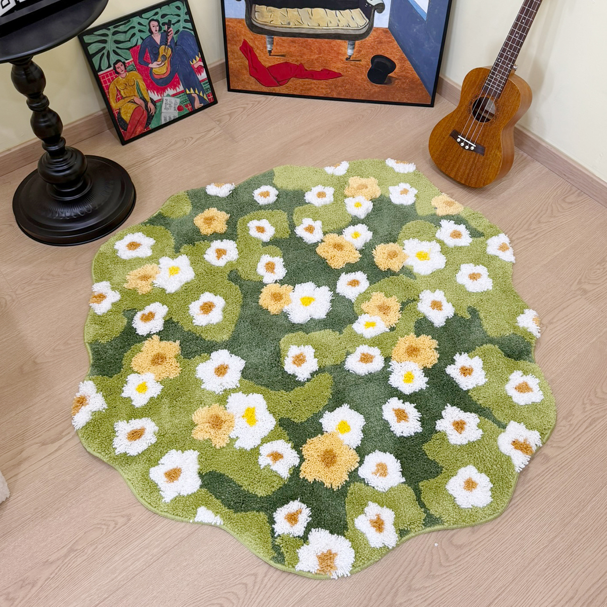 Green Meadow Daisy Tufted Rug, – обзор и цена Maranta Prayer Plant