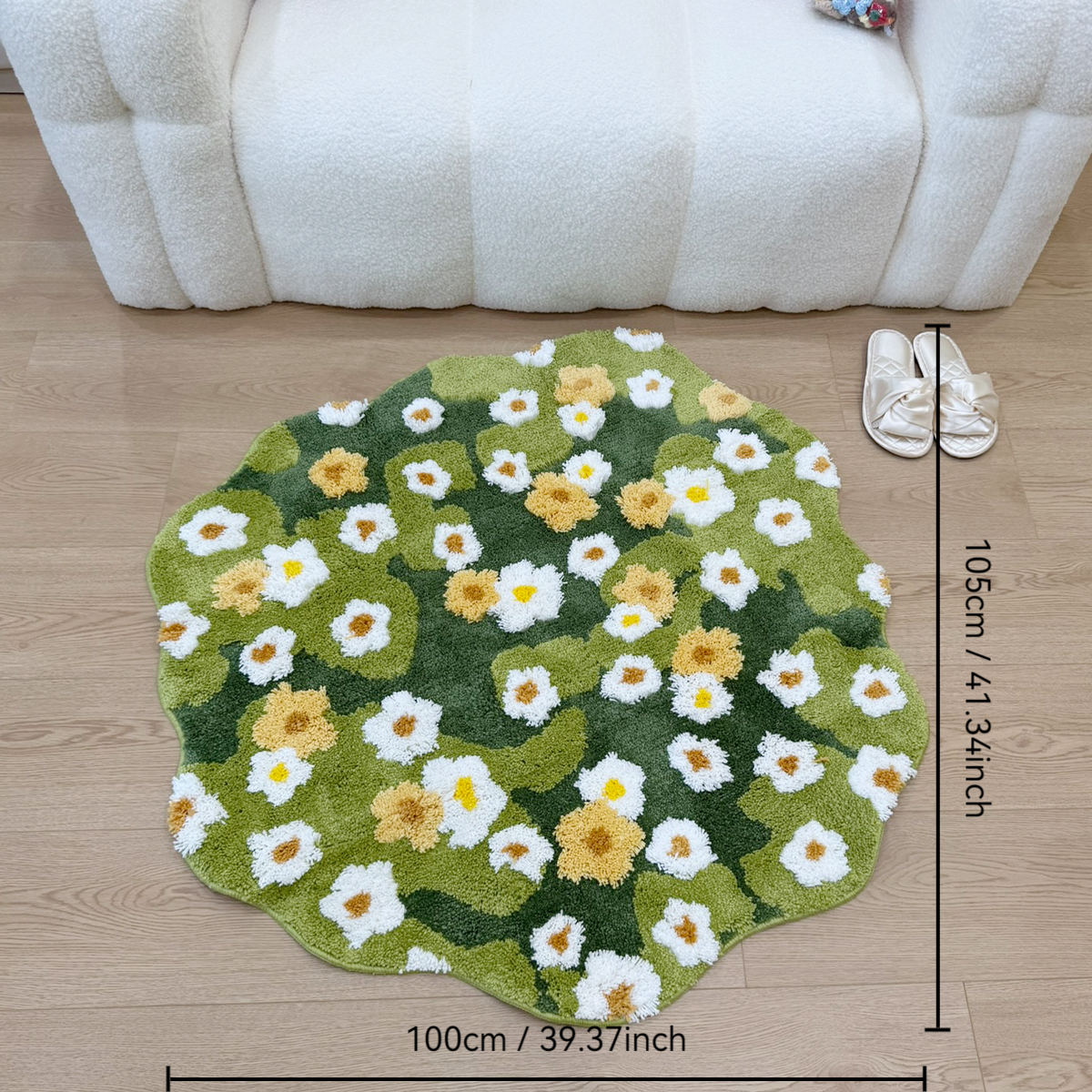 Green Meadow Daisy Tufted Rug, – обзор и цена Maranta Prayer Plant