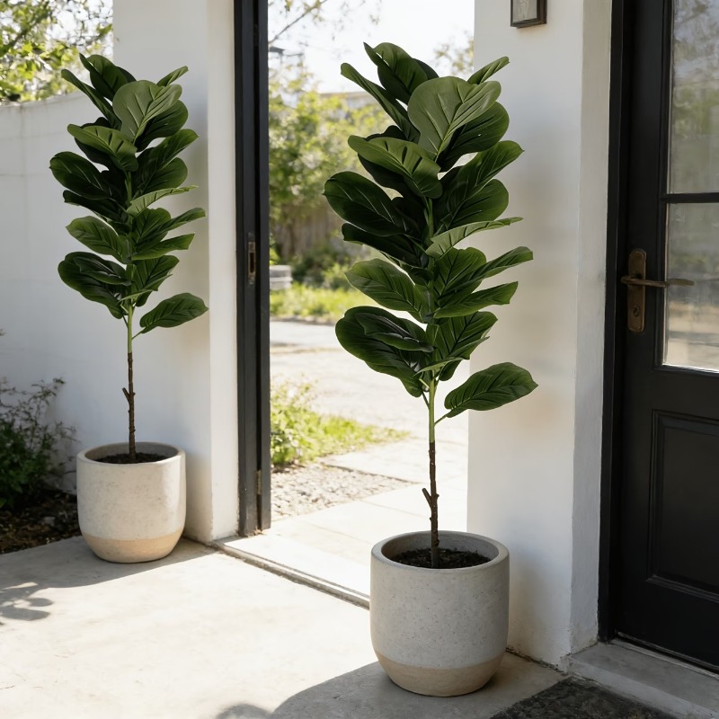 1Pc 100cm Artificial Ficus Lyr – обзор и цена Ficus Lyrata Tree