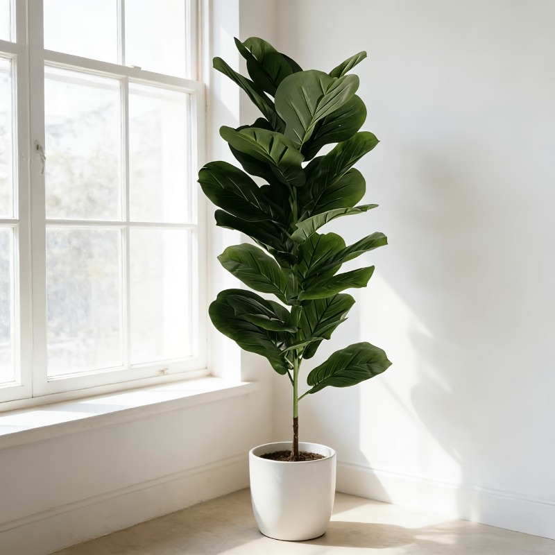 1Pc 100cm Artificial Ficus Lyr – обзор и цена Ficus Lyrata Tree