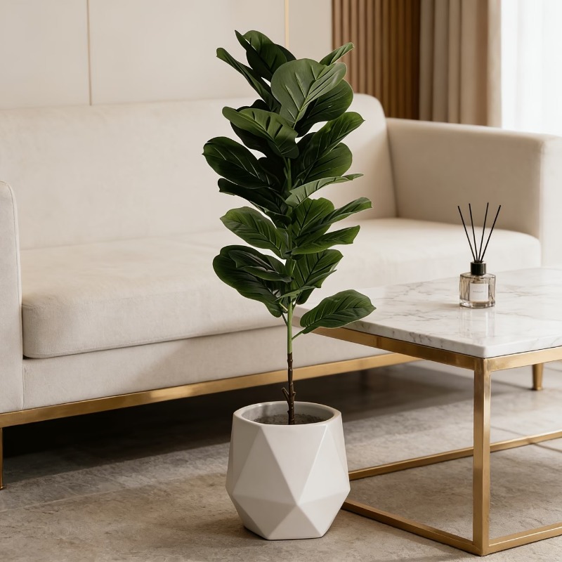 1Pc 100cm Artificial Ficus Lyr – обзор и цена Ficus Lyrata Tree
