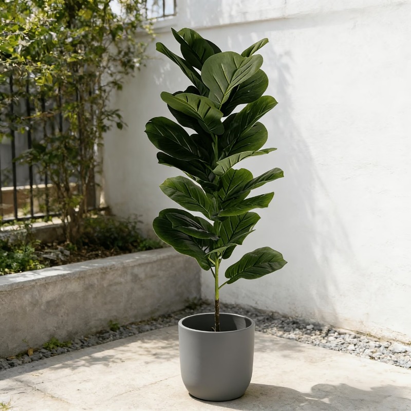 1Pc 100cm Artificial Ficus Lyr – обзор и цена Ficus Lyrata Tree