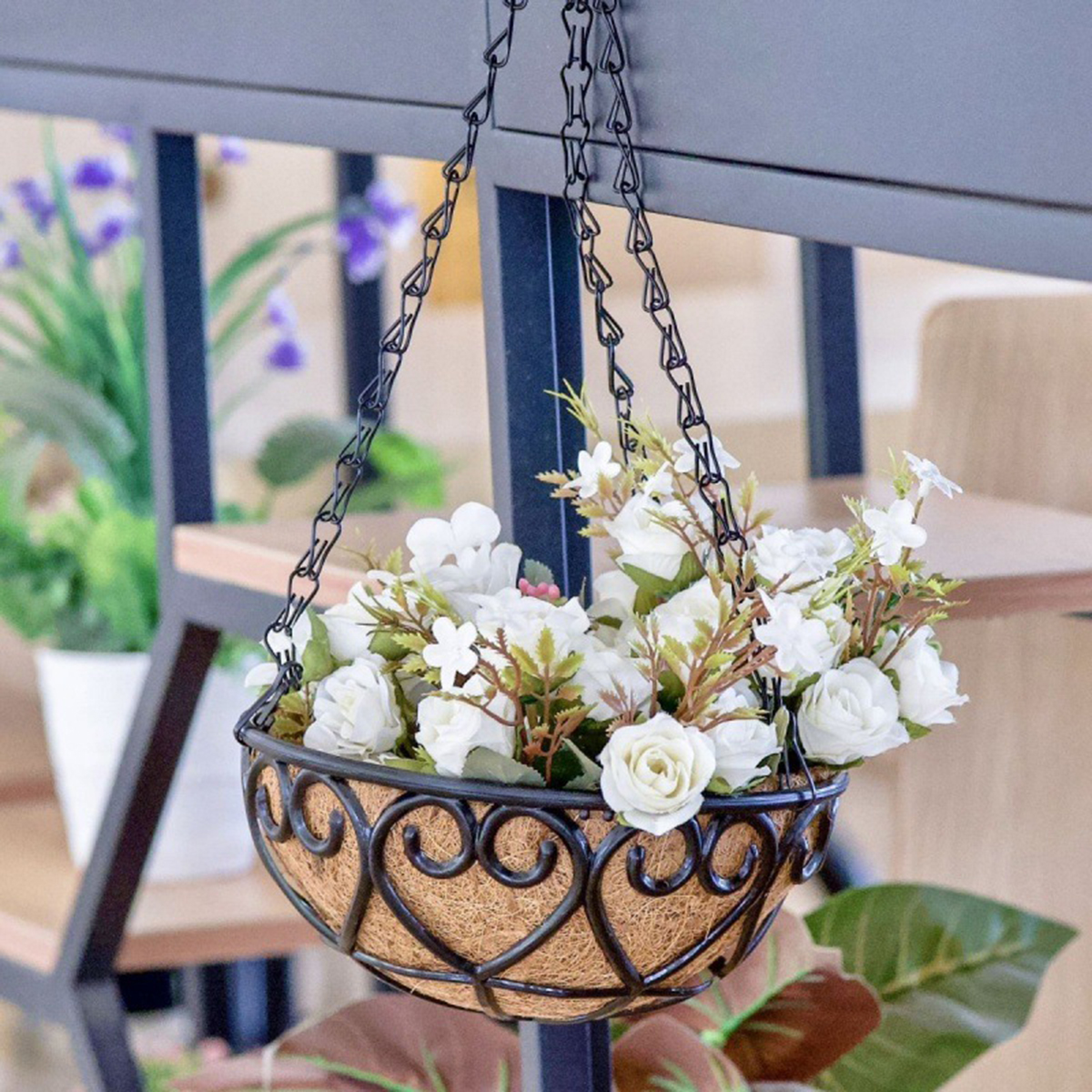 Coconut Liner Iron Chain Hangi – обзор и цена Spider Plant Hanging