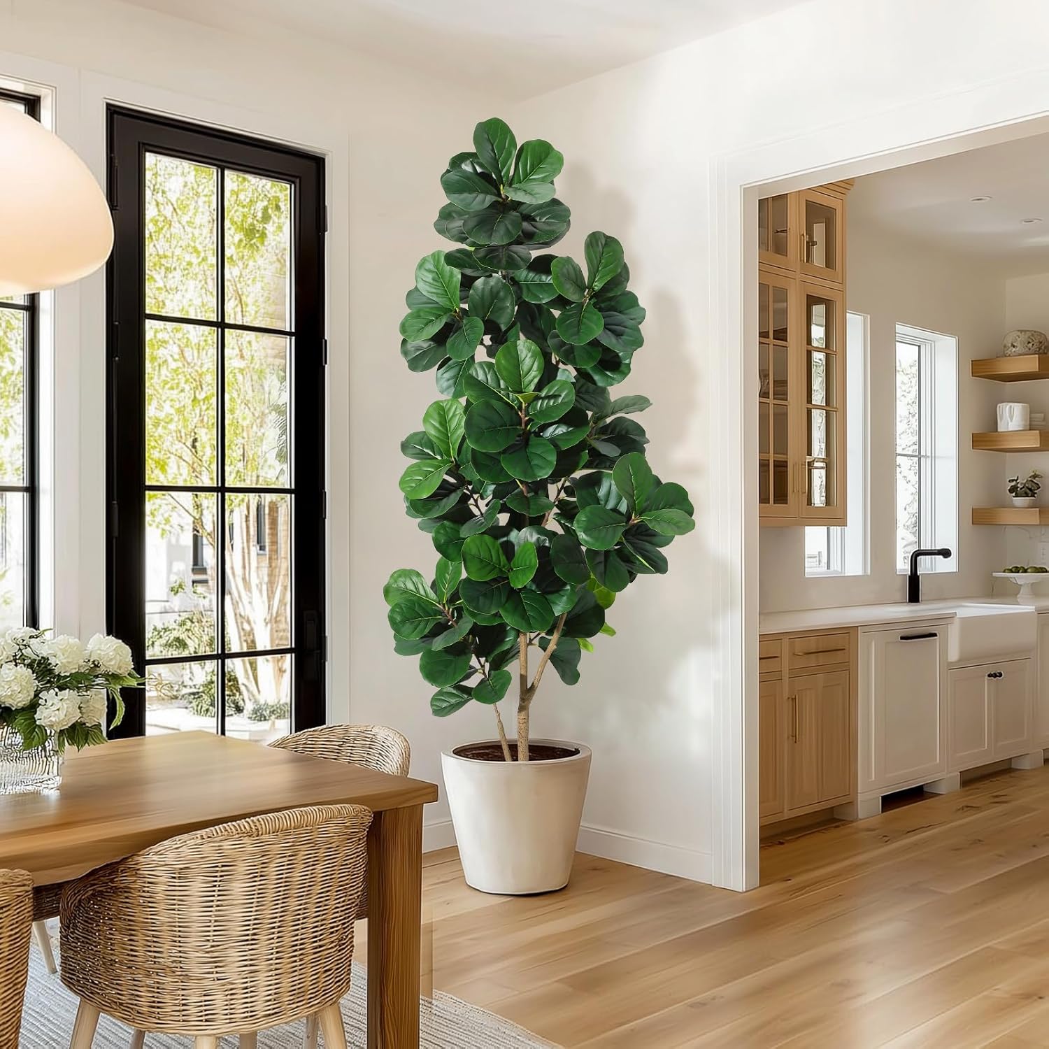 4FT/5FT/6FT/7FT Fiddle Leaf Fi – обзор и цена Ficus Lyrata Tree