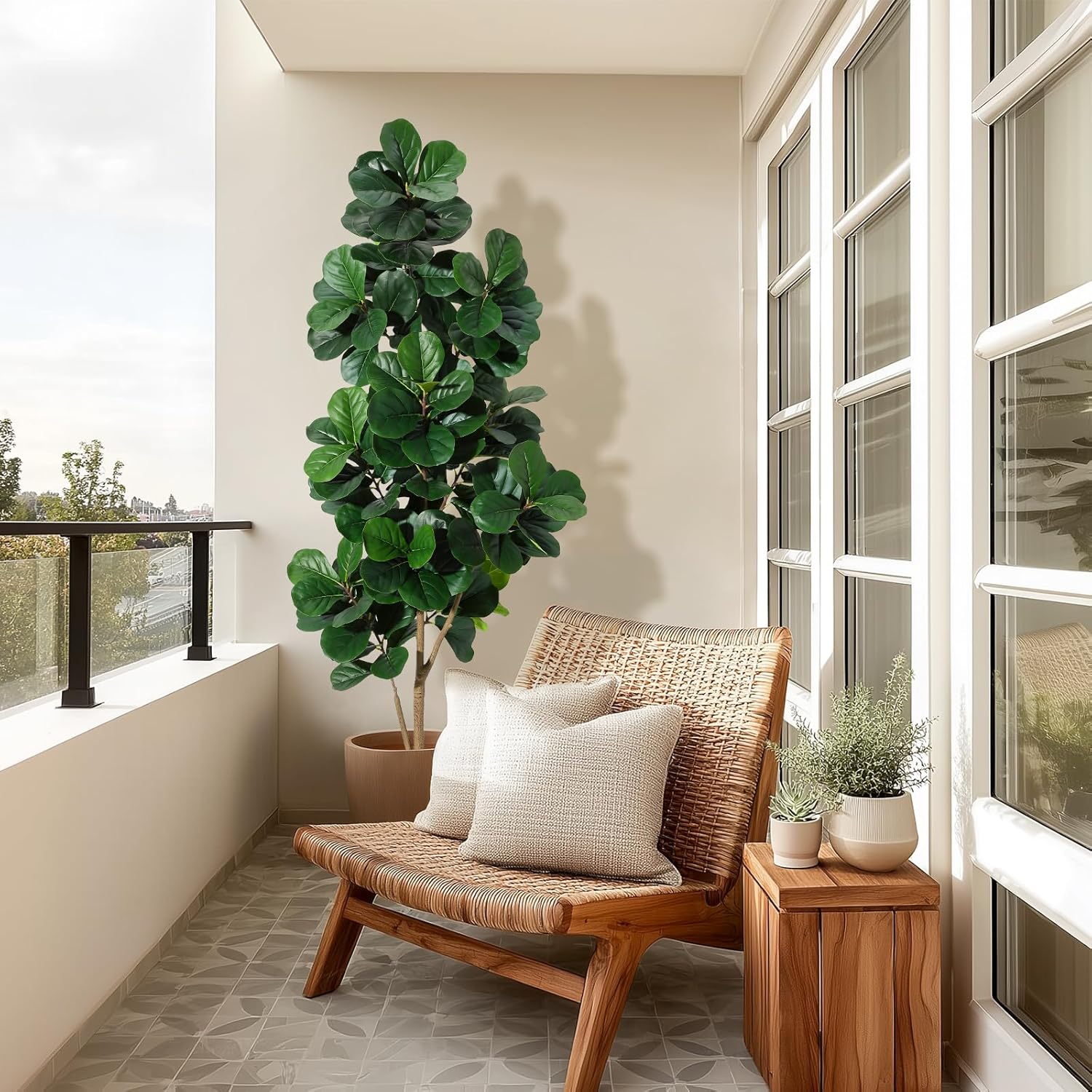 4FT/5FT/6FT/7FT Fiddle Leaf Fi – обзор и цена Ficus Lyrata Tree