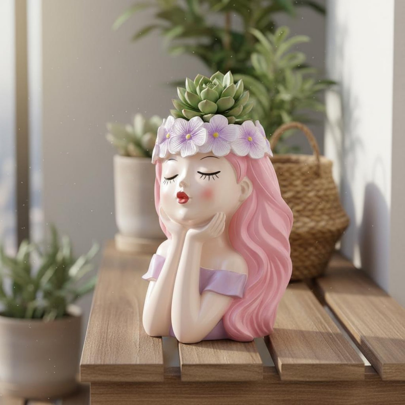 Fairy Plant Pot Creative Desig – обзор и цена Echeveria Succulent