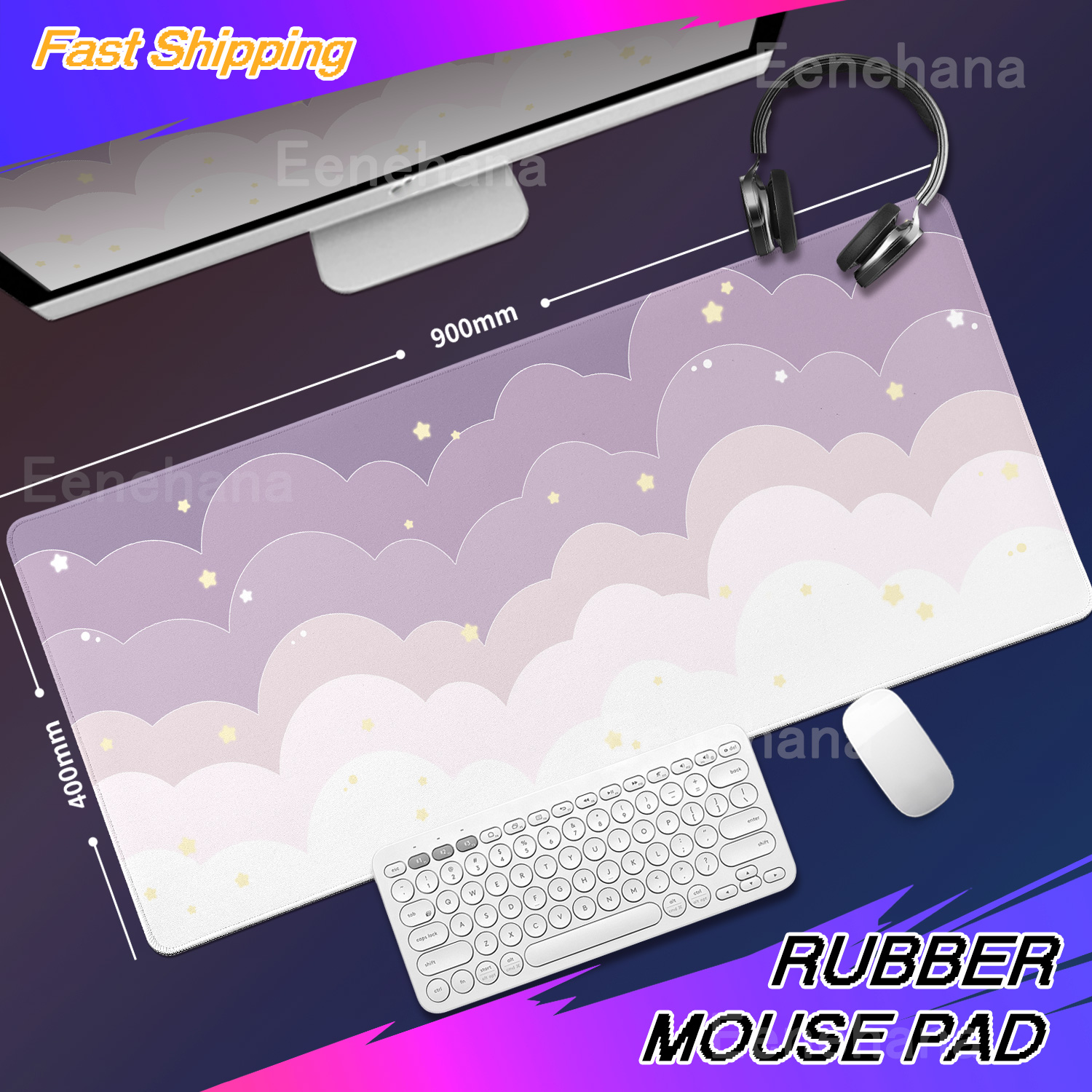 Light Blue Pink Clouds Desk Ma – обзор и цена Tradescantia Purple