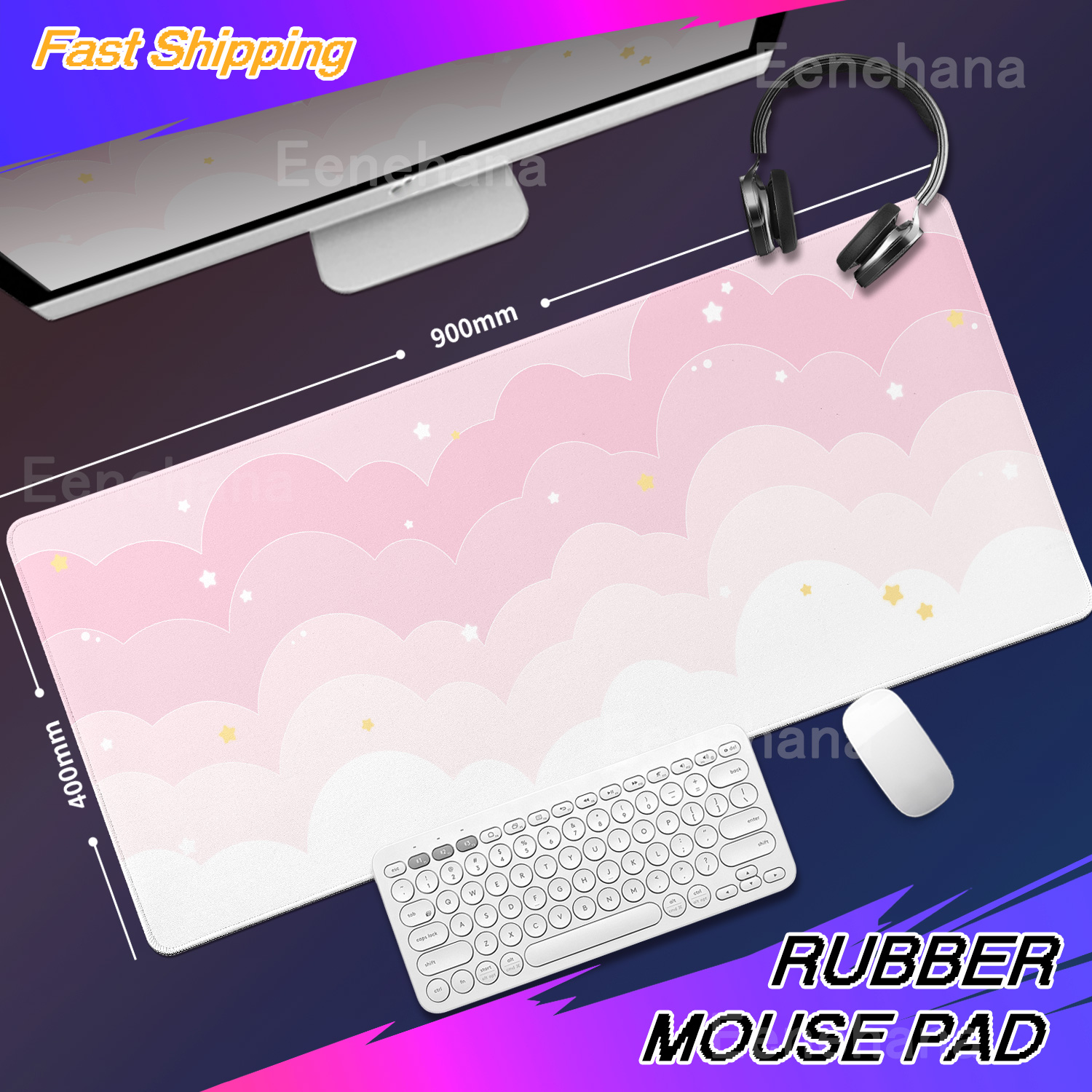 Light Blue Pink Clouds Desk Ma – обзор и цена Tradescantia Purple